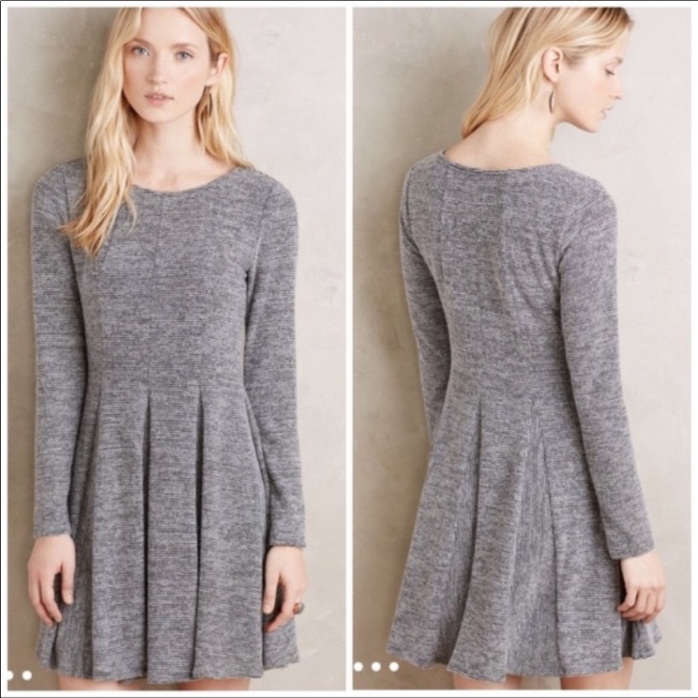 Anthropologie Dolan Piper Grey Sweater Dress
